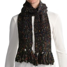Woolrich Chunky Knit Scarf (For Women) in Black - Closeouts