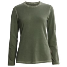 Woolrich Clarion Shirt - Cotton Crepe Knit, Long Sleeve (For Women) in Spruce - Closeouts