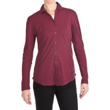 Woolrich Clarion Shirt - Crepe-Knit Cotton, Long Sleeve (For Women) in Deep Ruby - Closeouts