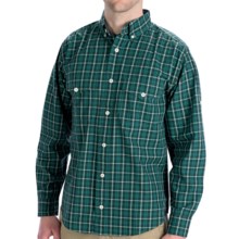 Woolrich Concourse Shirt - Long Sleeve (For Men) in Everglade - Closeouts