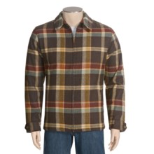 Woolrich Corvair Shirt Jacket - Wool, Insulated, Full Zip (For Men) in Exploded Brown Check - Closeouts