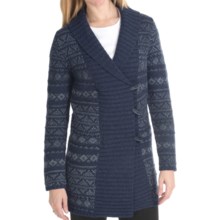 Woolrich Denton Hill Sweater Coat - Lambswool, Shawl Collar (For Women) in Deep Indigo - Closeouts