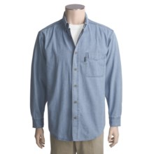 Woolrich Denver Denim Shirt - Long Sleeve (For Tall Men) in Blue - Closeouts