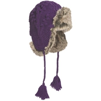 Woolrich Edelweiss Alpine Hat - Wool, Faux-Fur Trim (For Women) in Purple