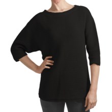 Woolrich Edgewood Sweater - Cotton, Elbow Sleeve (For Women) in Black - Closeouts