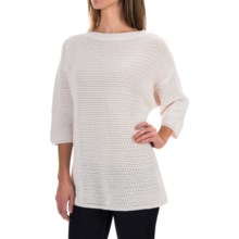 Woolrich Edgewood Sweater - Cotton, Elbow Sleeve (For Women) in Ecru - Closeouts