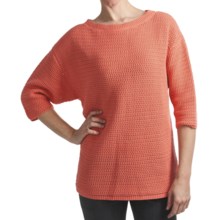 Woolrich Edgewood Sweater - Cotton, Elbow Sleeve (For Women) in Light Calypso - Closeouts