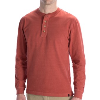 Woolrich First Fork Henley Shirt - Long Sleeve (For Men) in Lava