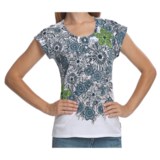 Woolrich Fisher Island T-Shirt - Slub Cotton, Short Cap Sleeve (For Women)