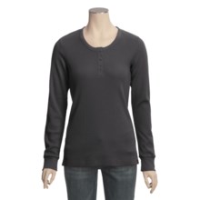 Woolrich Heirloom Waffle Henley Shirt - Stretch Cotton, Long Sleeve (For Women) in Onyx - Closeouts