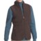 Woolrich High Point Vest - Berber Fleece (For Women) in Dark Roast Heather