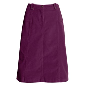 Woolrich Holly Hills Reflex Skirt - Stretch Corduroy (For Women) in Dark Wineberry
