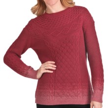 Woolrich Hopewell Cotton Sweater (For Women) in Deep Ruby Ombre - Closeouts