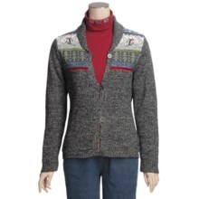 Woolrich Idella Cardigan Sweater - Cotton, Button Front (For Women) in Charcoal Heather - Closeouts