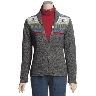 Woolrich Idella Cardigan Sweater - Cotton, Button Front (For Women) in Charcoal Heather