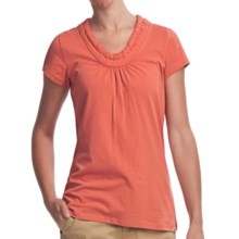 Woolrich Ivy T-Shirt - Stretch Cotton, Short Sleeve (For Women) in Calypso - Closeouts