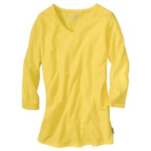 Woolrich Javona Stretch Cotton Tee - UPF 40+, 3/4 Sleeve (For Women) in Sunspot - Closeouts