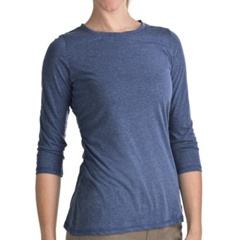 Woolrich Journey Shirt - 3/4 Sleeve (For Women) in Marine