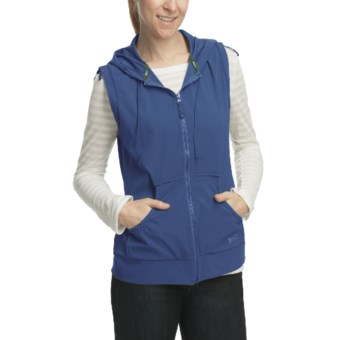 Woolrich Karina Double Weave Vest - Soft Shell (For Women) in Light Blue Moon