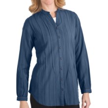 Woolrich Kenyon Tunic Shirt - Washed Cotton Dobby, Long Sleeve (For Women) in Copen - Closeouts