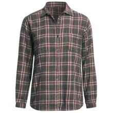 Woolrich Kimberton Flannel Shirt - Cotton, Long Sleeve (For Women) in Onyx - Closeouts