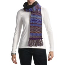 Woolrich Kylee Scarf - Wool-Angora, Jacquard Print (For Women) in Purple - Closeouts
