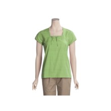 Woolrich Lenora Shirt - Short Sleeve (For Women) in Lichen - Closeouts
