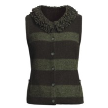 Woolrich Levona Stripe Vest - Lambswool (For Women) in Dark Loden - Closeouts