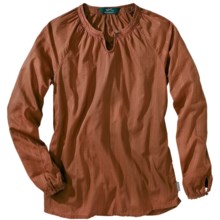 Woolrich Linwood Cotton Dobby Shirt - Long Sleeve (For Women) in Russet - Closeouts