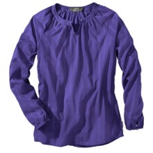 Woolrich Linwood Cotton Dobby Shirt - Long Sleeve (For Women) in Ultra Violet - Closeouts