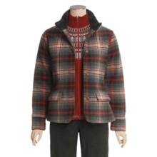 Woolrich Maple Run Coat - Wool, Insulated (For Women) in Black Plaid - Closeouts