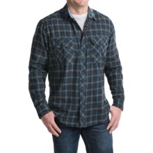 Woolrich Miners Wash Flannel Shirt - Long Sleeve (For Men) in Deep Indigo - Closeouts