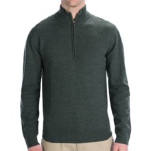 Woolrich Navigator Sweater - Zip Neck (For Men) in Everglade Heather - Closeouts