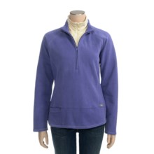 Woolrich New Highland Shirt - Sanded Cotton Fleece, Zip Neck, Long Sleeve (For Women) in Ultra Violet - Closeouts