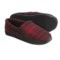 Woolrich Parkwood Moc Slippers - Fleece Lining (For Men) in Red/Black Plaid