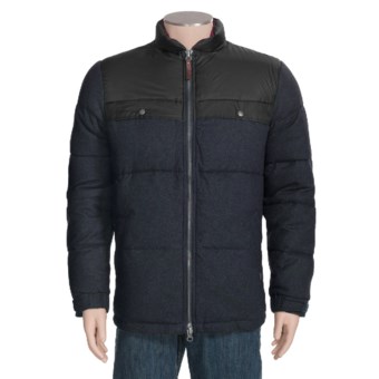 Woolrich Passage Down Jacket - 550 Fill Power, Wool (For Men) in Deep Navy Heaher