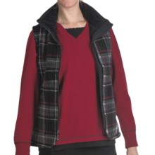 Woolrich Pine Creek Plaid Vest - Wool (For Women) in Charcoal - Closeouts