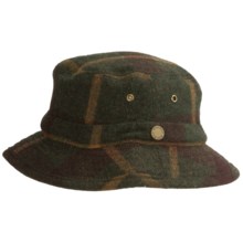 Woolrich Plaid Bucket Hat - Wool (For Men and Women) in Green - Closeouts