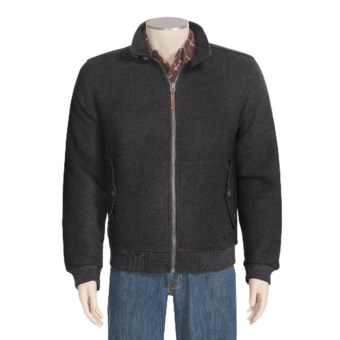 Woolrich Plateau Bomber Jacket - Wool (For Men) in Charcoal Heather