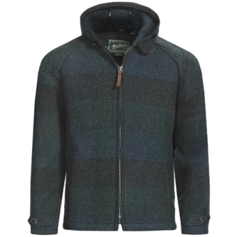 Woolrich Plateau Hoodie Sweatshirt - Full Zip (For Men) in Black Watch Buffalo