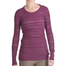 Woolrich River Birch Thermal T-Shirt - Burnout, Long Sleeve (For Women) in Mulberry - Closeouts