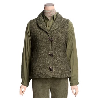 Woolrich Rocky Ridge Vest - Shawl Collar, Toggle Button (For Women) in Light Olive Heather
