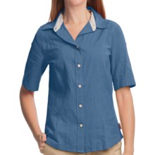 Woolrich Rosemary Shirt - UPF 30+, Short Sleeve (For Women) in Light Blue Moon - Closeouts