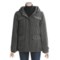 Black Houndstooth Woolrich Ryalee Wool Jacket - Insulated, Split Shawl Collar Hood (For Women)