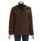 Woolrich Ryalee Wool Jacket - Insulated, Split Shawl Collar Hood (For Women) in Dark Chocolate