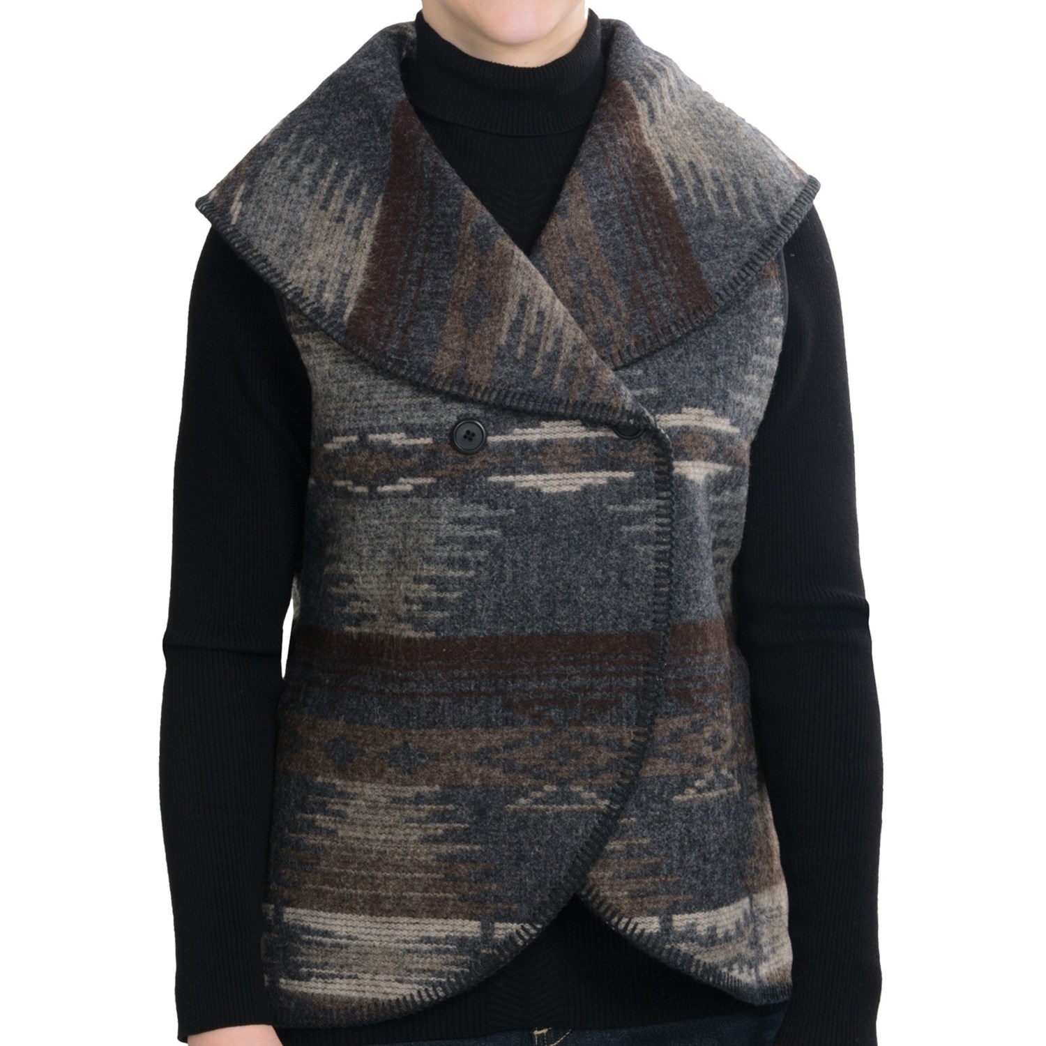 Woolrich Sandy Run Vest Oversized Collar (For Women)