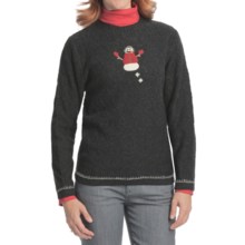 Woolrich Snowman Sweater (For Women) in Onxy Heather - Closeouts