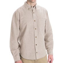 Woolrich Sportsman Chamois Shirt - Long Sleeve (For Tall Men) in Oatmeal Heather - Closeouts