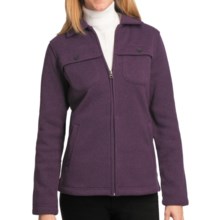 Woolrich Stag Heirloom Fleece Shirt Jacket - Long Sleeve (For Women) in Blackberry Heather - Closeouts