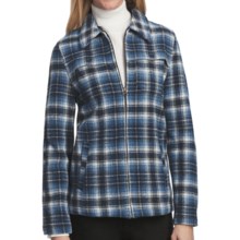 Woolrich Stag Heirloom Shirt Jacket - Wool, Long Sleeve (For Women) in Deep Indigo Multi - Closeouts